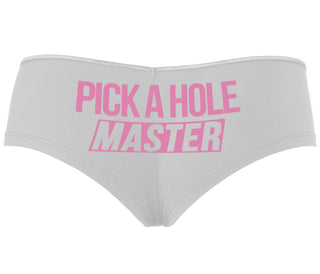 Pick A Hole Master - White Boyshort
