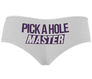 Pick A Hole Master - White Boyshort