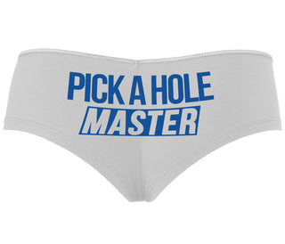 Pick A Hole Master - White Boyshort