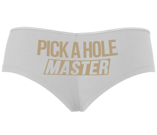 Pick A Hole Master - White Boyshort