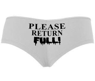 Please Return Full - White Boyshort
