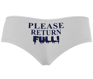 Please Return Full - White Boyshort
