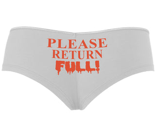 Please Return Full - White Boyshort
