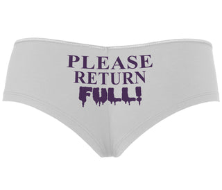 Please Return Full - White Boyshort