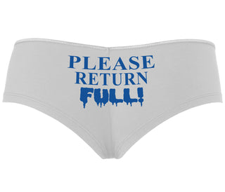 Please Return Full - White Boyshort