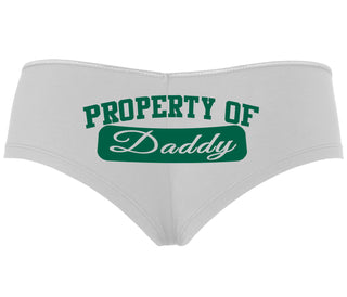 Property Of Daddy - Athletic Look - White Boyshort