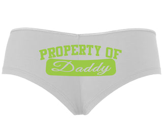 Property Of Daddy - Athletic Look - White Boyshort