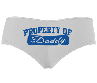 Property Of Daddy - Athletic Look - White Boyshort