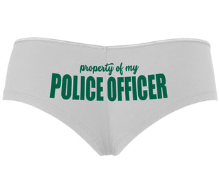 Property Of My Police Officer - White Boyshort