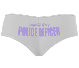 Property Of My Police Officer - White Boyshort