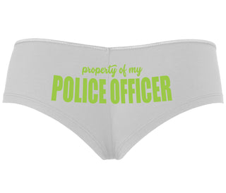 Property Of My Police Officer - White Boyshort