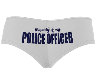 Property Of My Police Officer - White Boyshort