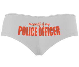 Property Of My Police Officer - White Boyshort