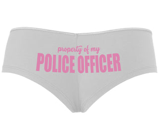 Property Of My Police Officer - White Boyshort