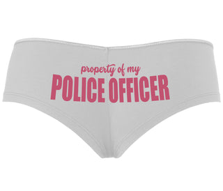 Property Of My Police Officer - White Boyshort