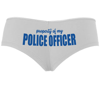 Property Of My Police Officer - White Boyshort