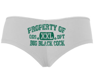 Property Of Big Black Cock - Queen Of Spades - White Boyshort
