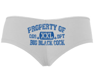 Property Of Big Black Cock - Queen Of Spades - White Boyshort