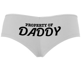 Property Of Daddy - White Boyshort