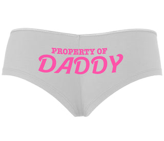 Property Of Daddy - White Boyshort