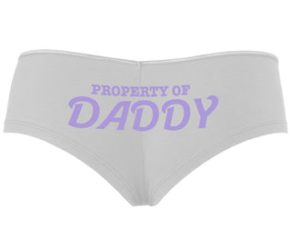 Property Of Daddy - White Boyshort