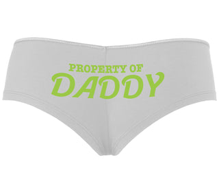 Property Of Daddy - White Boyshort