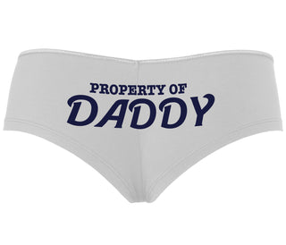 Property Of Daddy - White Boyshort
