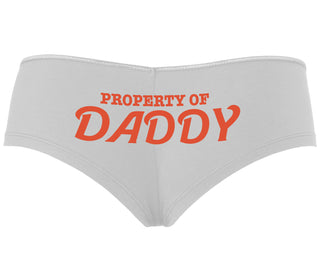 Property Of Daddy - White Boyshort