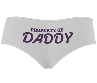 Property Of Daddy - White Boyshort