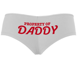 Property Of Daddy - White Boyshort