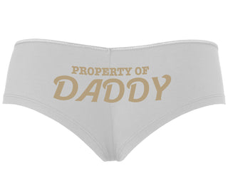Property Of Daddy - White Boyshort