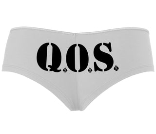 QOS - Queen of Spades - White Boyshort