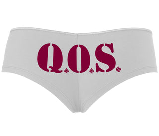 QOS - Queen of Spades - White Boyshort