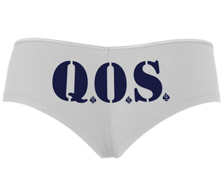 QOS - Queen of Spades - White Boyshort