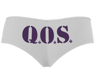 QOS - Queen of Spades - White Boyshort