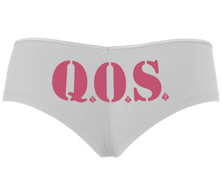 QOS - Queen of Spades - White Boyshort