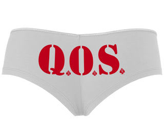 QOS - Queen of Spades - White Boyshort