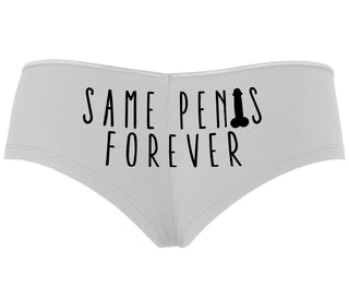 Same Penis Forever - White Boyshort