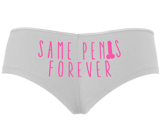 Same Penis Forever - White Boyshort