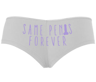 Same Penis Forever - White Boyshort