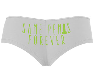 Same Penis Forever - White Boyshort