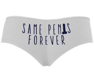 Same Penis Forever - White Boyshort