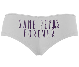 Same Penis Forever - White Boyshort