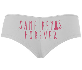 Same Penis Forever - White Boyshort