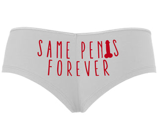 Same Penis Forever - White Boyshort
