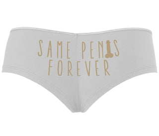 Same Penis Forever - White Boyshort