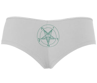 Sigil Of Baphomet - Church of Satan - White Boyshort