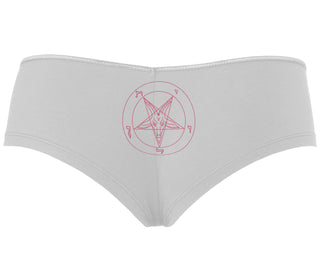 Sigil Of Baphomet - Church of Satan - White Boyshort