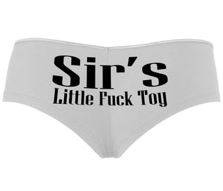 Sir's Little Fuck Toy - White Boyshort