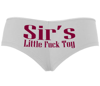 Sir's Little Fuck Toy - White Boyshort
